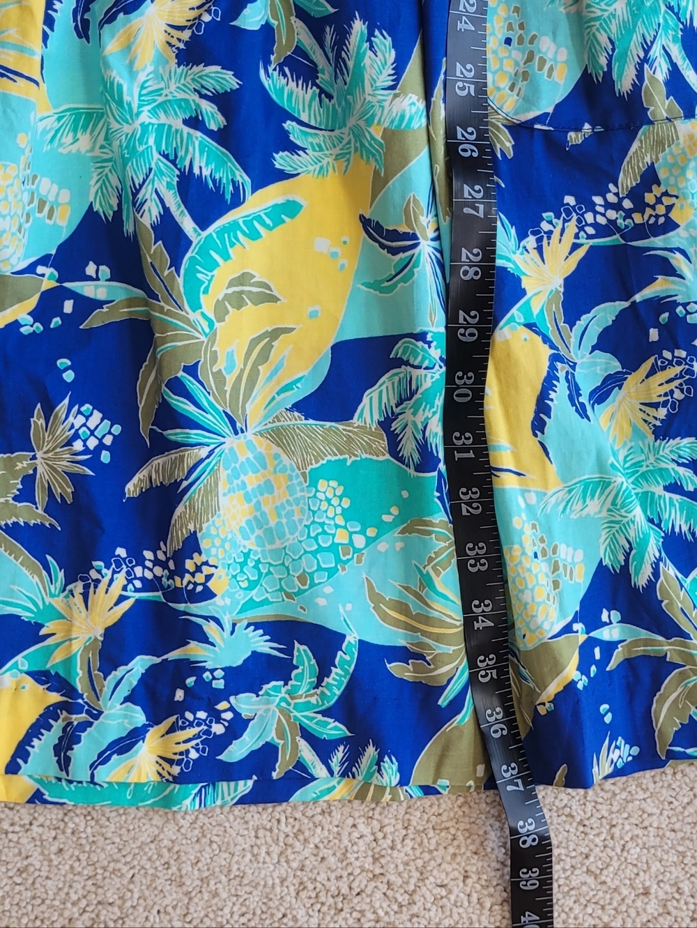 Tiki Palm Tropical Print Sundress Palm Leaf Tie Strap Lightweight Dress XL - Picture 7 of 9